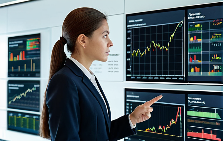 A focused female professional in a modest business suit, observing a holographic display of commodity price charts in a sleek, modern financial office. The office features large, clean lines and abundant natural light. Abstract digital infographics subtly depicting global supply chains and renewable energy symbols are visible in the background. Professional photography, high detail, sharp focus, natural pose, perfect anatomy, correct proportions, well-formed hands, proper finger count, natural body proportions, safe for work, appropriate content, fully clothed, family-friendly.