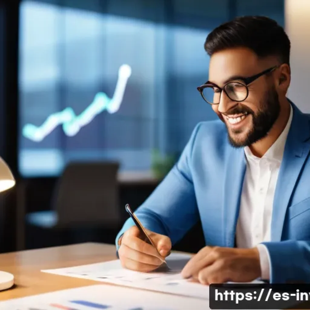 스탁옵션 개념과 활용법 - **Image Prompt: The "Aha!" Moment of Financial Clarity**
    "A diverse, casually professional indiv...