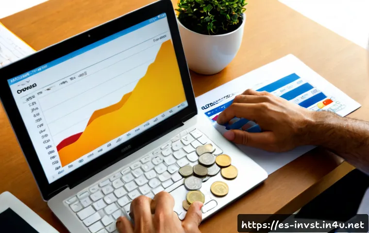 주식 포트폴리오 구성 방법 - Photorealistic overhead view of a Spanish investor building a diversified stock portfolio at a clean...